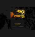 luxury business card with marble texture and gold vector image vector image
