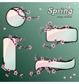 sakura banners vector image vector image