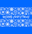 snowflakes seamless pattern set for christmas vector image vector image