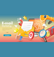 3d conceptual email vector image