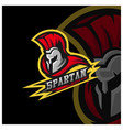 spartan warrior logo design warriors sport team vector image vector image