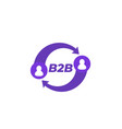 b2b business to business vector image
