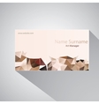 calling card of art manager vector image