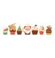 christmas sweet and drink isolated vector image vector image