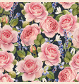 watercolor rose pattern vector image