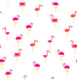 bird flamingo seamless pattern vector image vector image