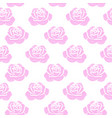 pink rose flower seamless pattern vector image