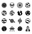 space icon set vector image