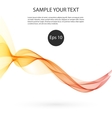 abstract smooth color wave curve flow blue vector image
