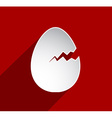 easter cracked egg vector image