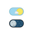 day and night mode application icons vector image