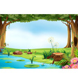 pond vector image vector image