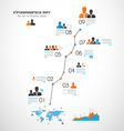 timeline to display your data with infographic vector image