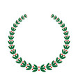laurel wreath color vector image vector image