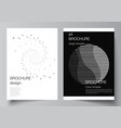 layout a4 cover mockups templates vector image