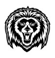 sign of a black lion vector image vector image