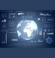abstract technology concept global network vector image