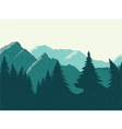mountains landscape vector image vector image