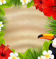 tropical banner vector image vector image