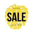 summer sale poster 70 percent discount seasonal vector image