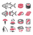tuna icon vector image vector image