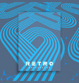retro background with vintage perspective stripes vector image vector image