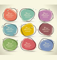 set of flat labels paper tags promotion banners vector image