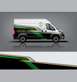 van wrap design sticker and decal vector image