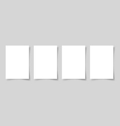 Empty white paper sheet Royalty Free Vector Image