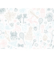 happy birthday lettering thin line seamless vector image vector image