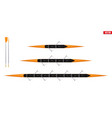 set boats for rowing vector image vector image