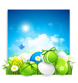easter banner vector image vector image