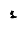 microphone icon simple style music festival vector image