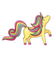 magic unicorn fairytale creature cute pony vector image