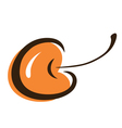 cherry fruit logo clipart vector image