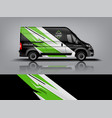 van wrap design sticker and decal vector image