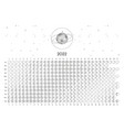 moon calendar 2022 southern hemisphere white vector image vector image