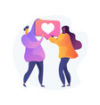 romantic relationship concept metaphor vector image vector image