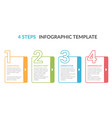 4 steps - infographic template vector image