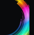 curved rainbow digital particles geometric wave vector image