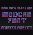 modern neon lamp letters linear striped vector image