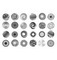 swirl figure spiral abstract movement vector image