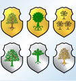 heraldic elements set vector image