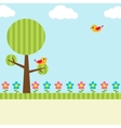 tree background vector image vector image