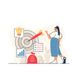 business target concept for web banner vector image
