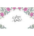 flower design ornament frame vector image vector image