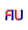 au - abbreviation australia icon or logotype vector image