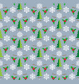 christmas and new year seamless pattern for winter vector image