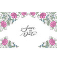 flower design ornament frame vector image vector image