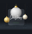 golf christmas sale banner or greeting card merry vector image vector image